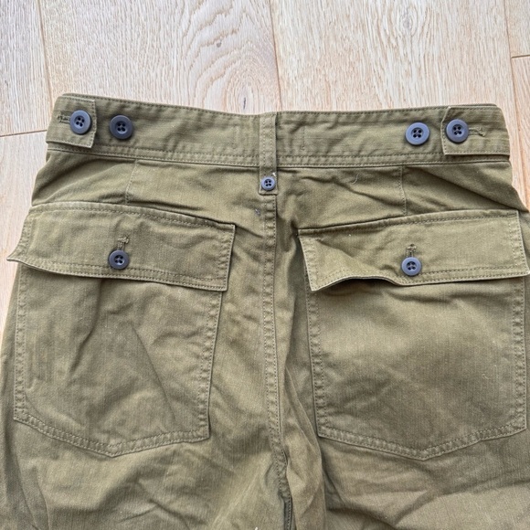 MADEWELL THE PERFECT VINTAGE WIDE LEG UTILITY EDITION OLIVE GREEN -27 - Picture 4 of 17